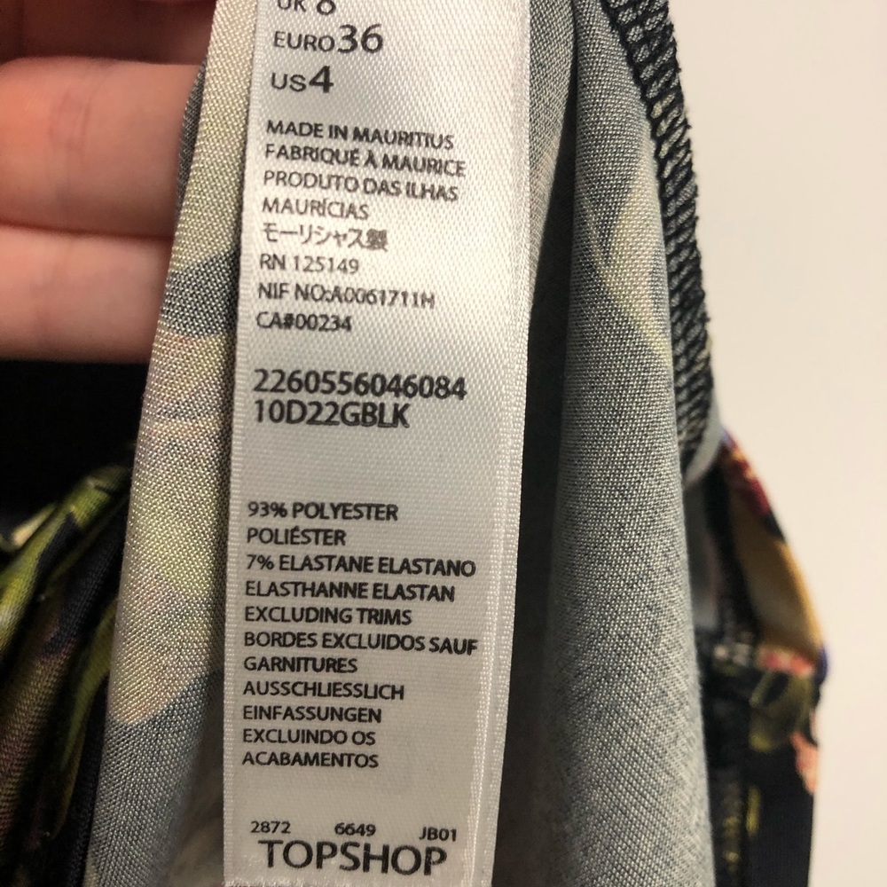 Topshop bodycon floral dress - Picture 3 of 4